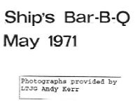 Ships BBQ 1971